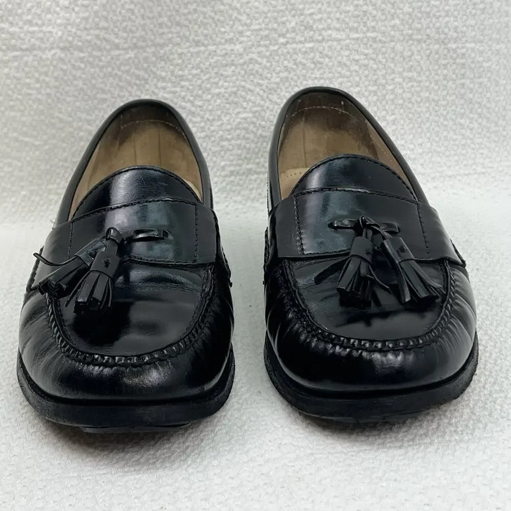 COLE HAAN CITY Mens Sz 9 Office Career Leather Tassel Loafers Shoes